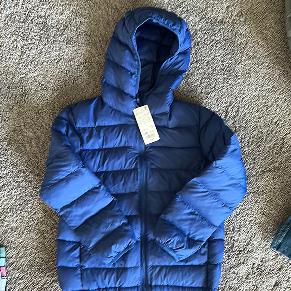 NWT kids light warm padded parka Uniqlo
